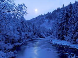By the Light of the Moon, Scott River, Klamath National Forest, California