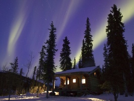 Cabin Glow, Alaska